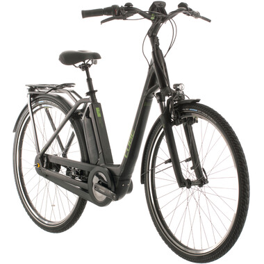 Bicicleta de paseo eléctrica CUBE TOWN HYBRID PRO 400 WAVE Negro 2020 0